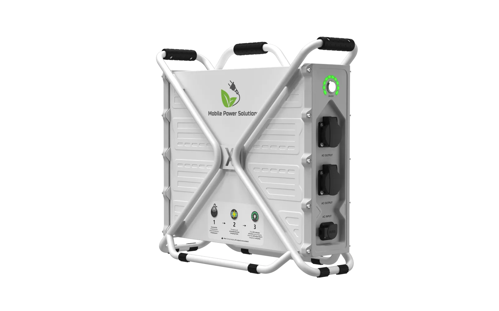 Escape PG3600-20000 portable power station, side profile render