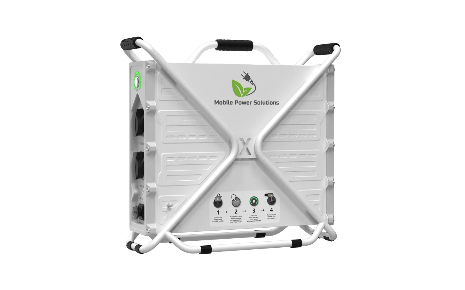 Escape PG3600-20000 portable power station, front three-quarter product render